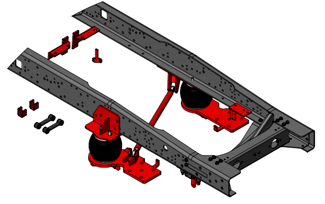 2003-2009 GM 4500/5500 2-Stage Front Air Suspension (4X4)