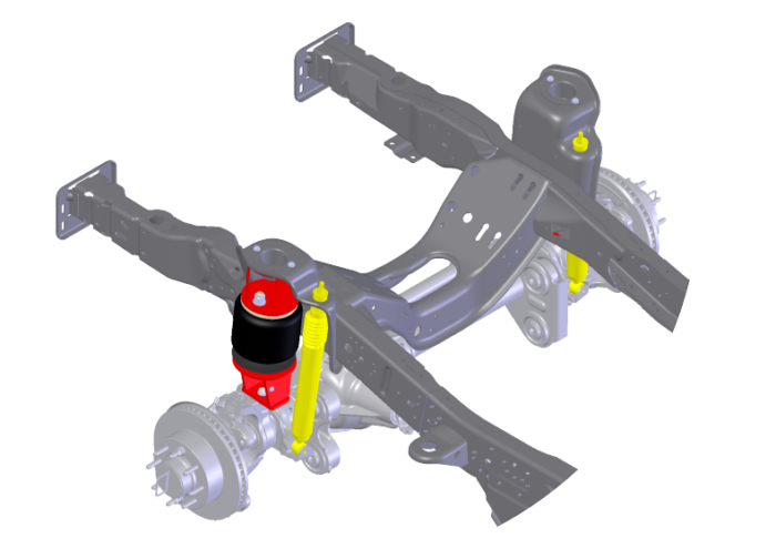 2005-2010 Ford Super Duty 4X4 2-Stage Front Air Suspension  (Leveling Kit)