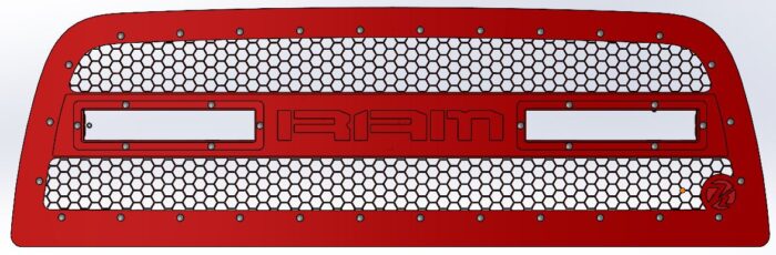 2010-2018 Ram 2500/3500 Alpha Series Grille Insert - Image 3