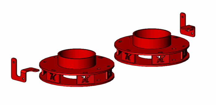 2014+ Ram 2500 Factory Air Suspension Spacer Kit