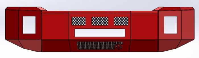 2005-2007 Ford Super Duty Bravo Series Front Bumper - Image 2