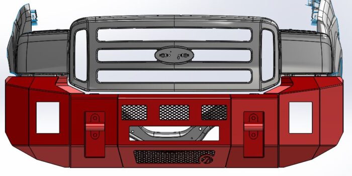 2005-2007 Ford Super Duty Alpha Series Front Bumper - Image 4