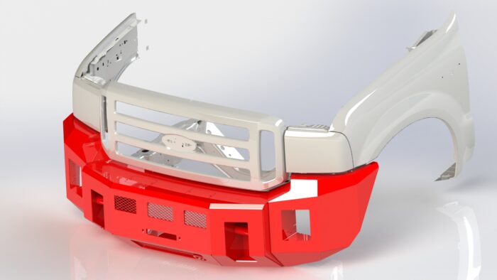 2005-2007 Ford Super Duty Alpha Series Front Bumper - Image 3