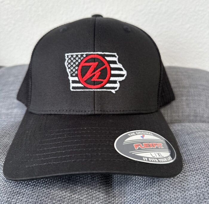 Emboidered Black FlexFit Hat