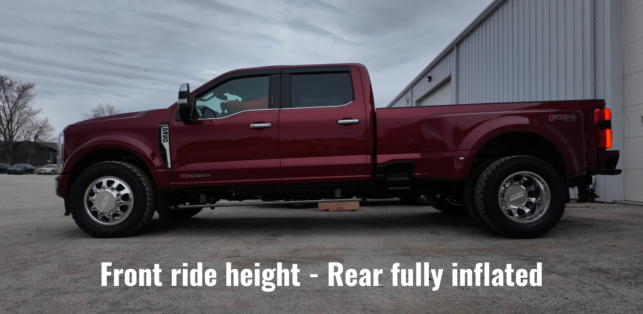 2023+ Ford F-250/350/450 4X4 Pickup Stock Height Front & Rear Air Suspension - Image 3