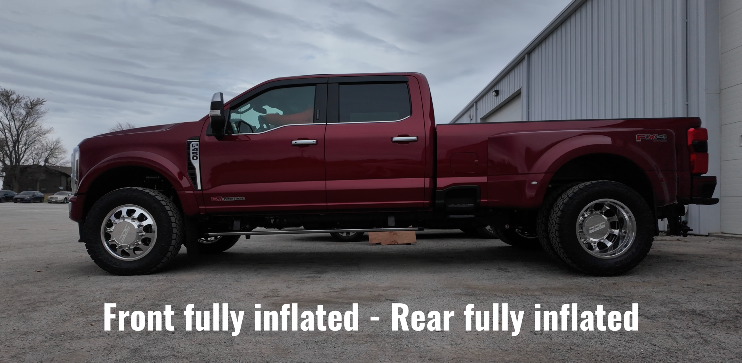 2023+ Ford F-250/350/450 4X4 Pickup Stock Height Front & Rear Air Suspension - Image 4