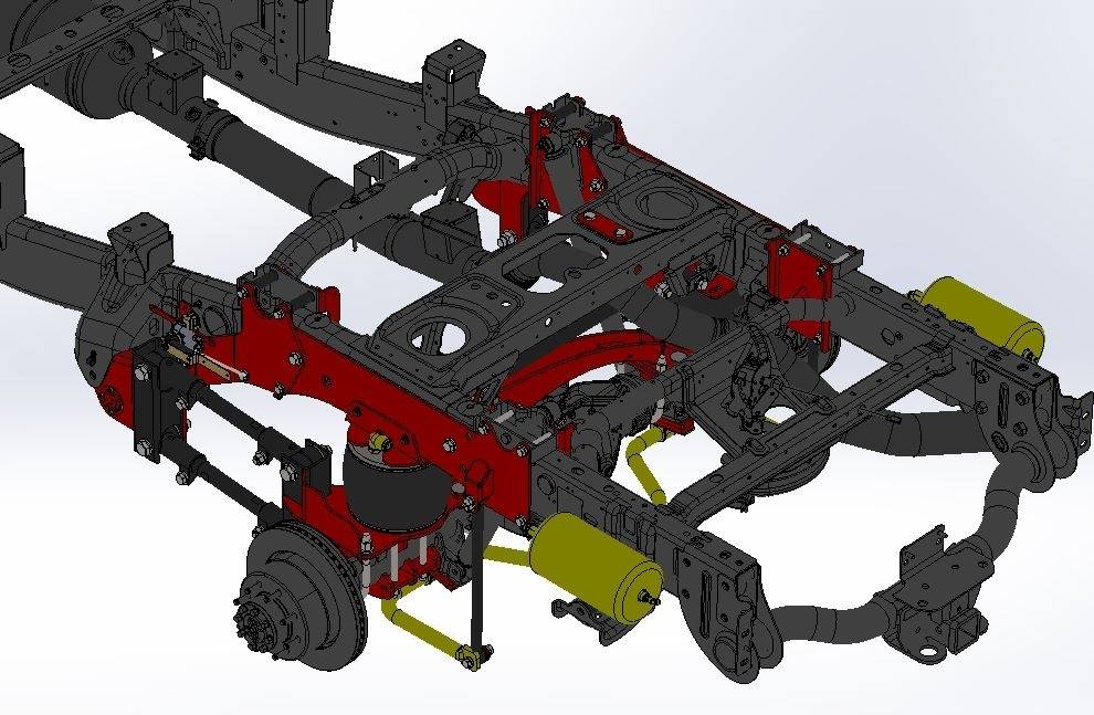 2019+ Ram 3500 P/U 4X4 4-Link Rear Air Suspension