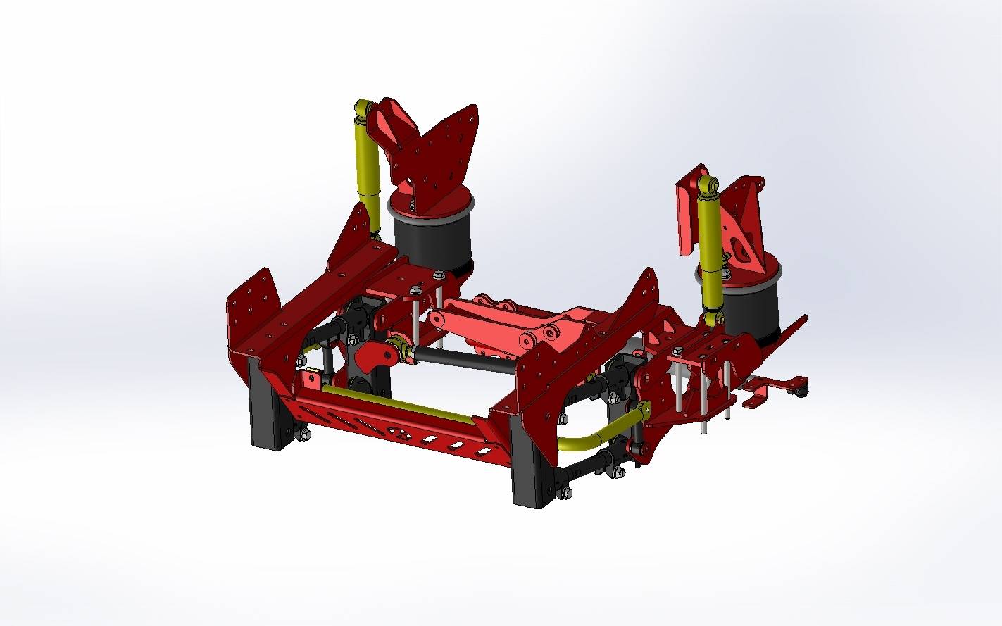 2019+ GM 4500/5500/6500 4X4 4-Link Front Air Suspension