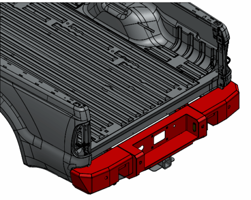 2008-2010 Ford Super Duty Alpha Series Rear Bumper