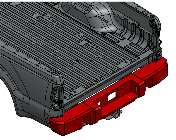 2008-2010 Ford Super Duty Alpha Series Rear Bumper