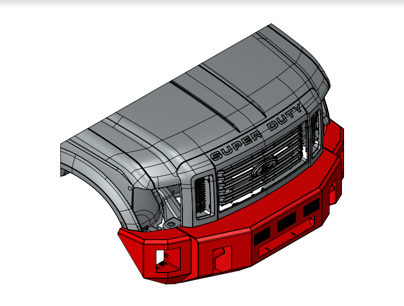 2008-2010 Ford Super Duty Alpha Series Front Bumper