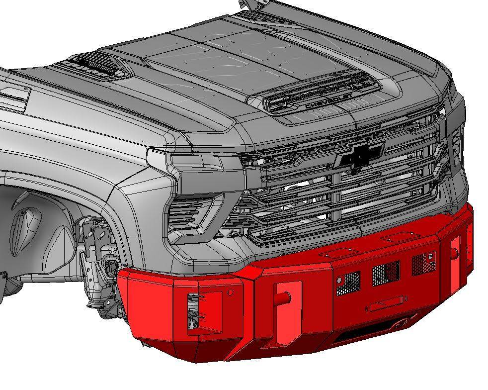 2024 SILVERADO 2500/3500 Alpha Series Front Bumper