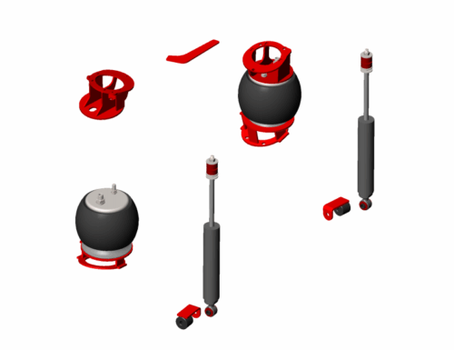 2013-2018 Ram 3500 4X4 2-Stage Front Air Suspension Leveling Kit