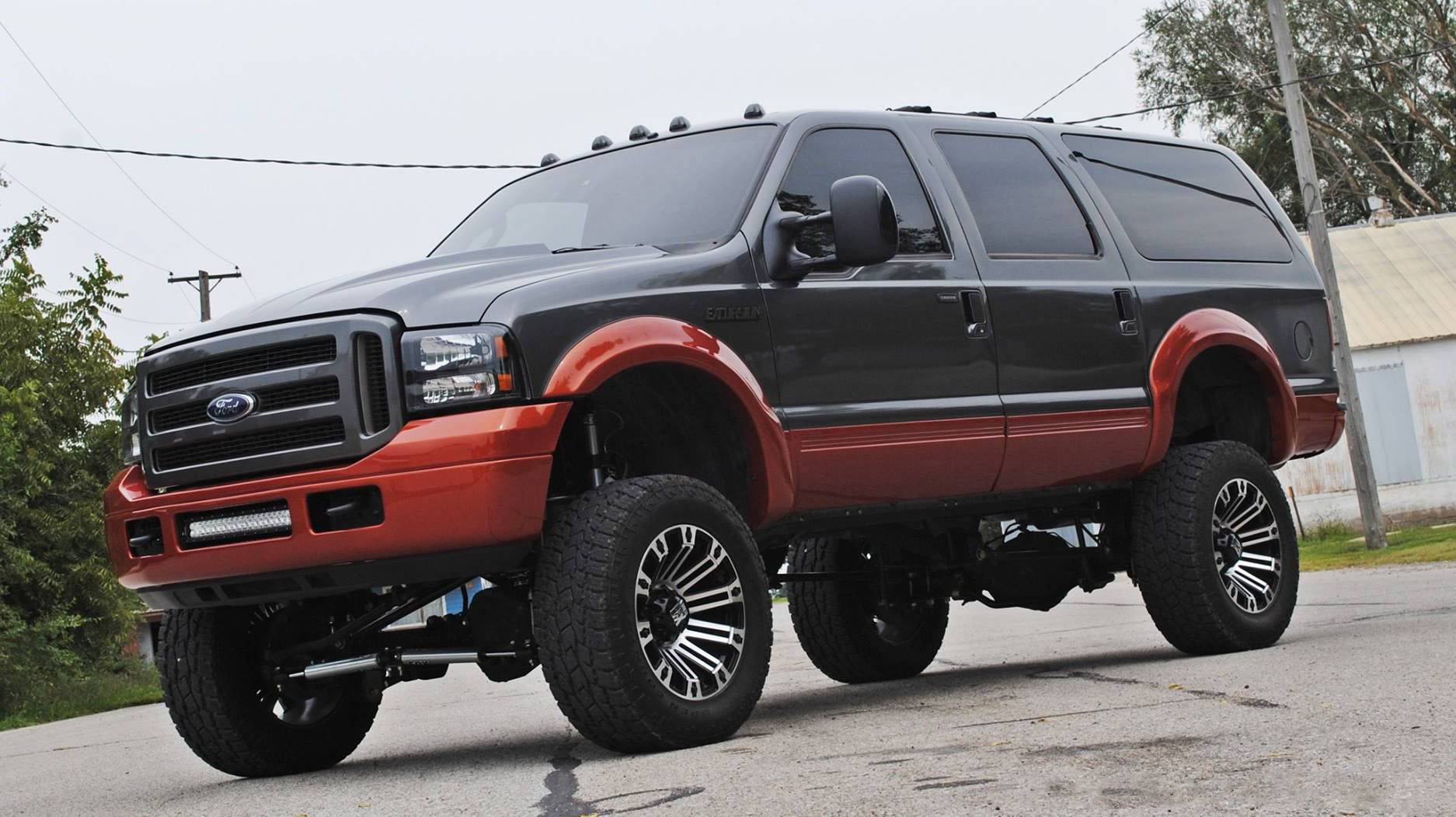 1999-2004 Ford F-250/350/Excursion 4X4 5-6" Front Air Suspension
