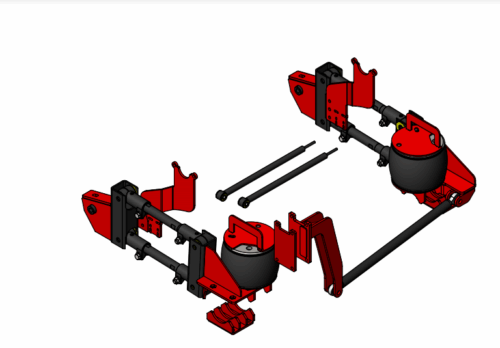 2013-2018 Ram 3500 P/U 4X4 4-Link Rear Air Suspension