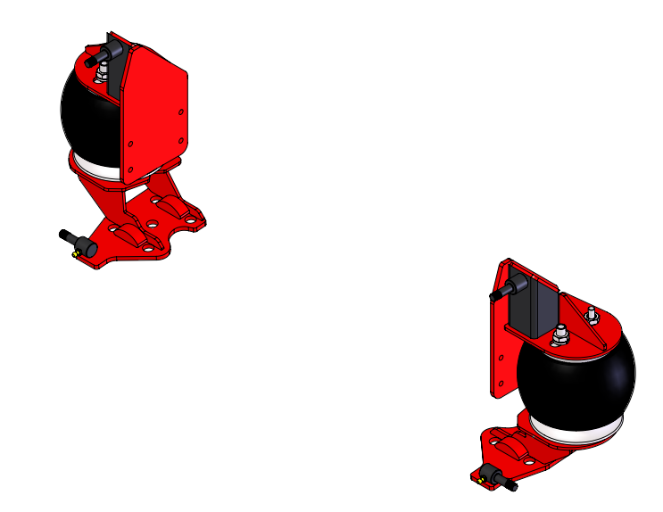 1999-2004 Ford Super Duty/Excursion 4X4 2-Stage Front Air Suspension