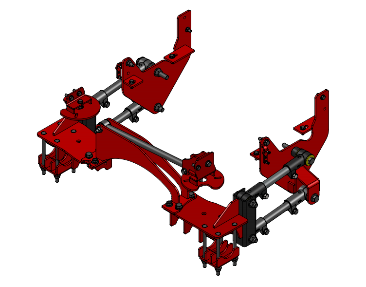 2011-2014 Ford F-450 Pickup 4X4 4-Link Rear Air Suspension
