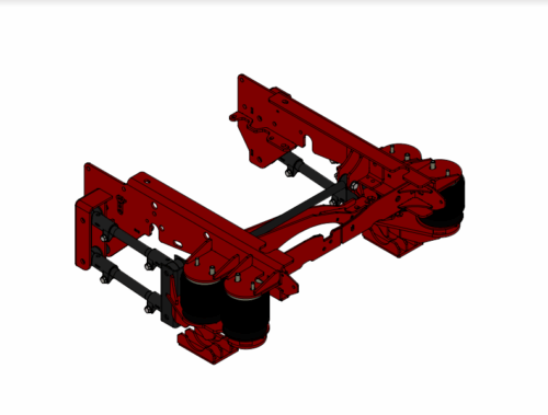 2017-2022 Ford F-450/550 Chassis Cab 4-Link Rear Air Suspension - Stock Height