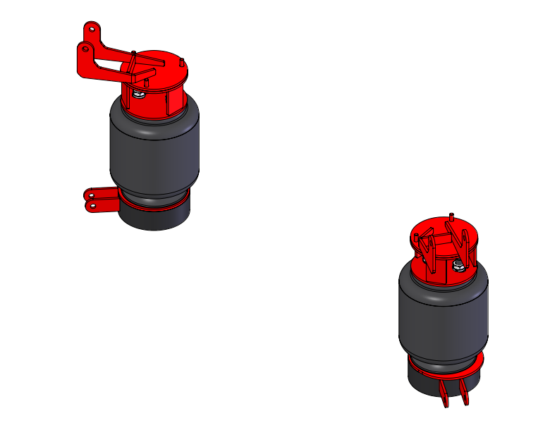 2003-2009 Ram 2500/3500 4X4 2-Stage Front Air Suspension
