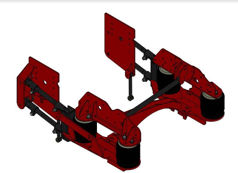 2003-2009 GM 4500/5500 4-Link Rear Air Suspension-STOCK HEIGHT
