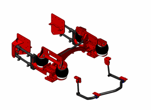 2019+ Ram 3500 Chassis Cab 4-Link Rear Air Suspension
