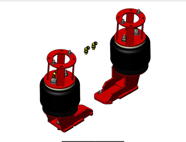 2017+ Ford F-250/350/450/550 4X4 2-Stage Front Air Suspension