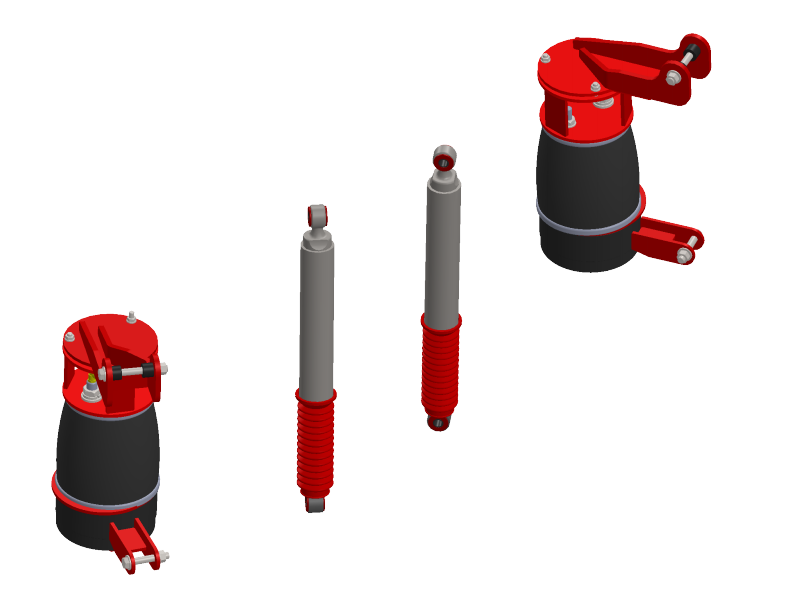 2008-2015 Ram 4500/5500 2-Stage Front Air Suspension